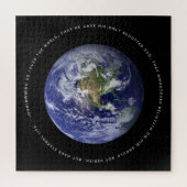 Planet Earth in Space - Christian John 3:16 Puzzle (Vertikal)