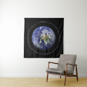 Planet Earth in Space - Christian John 3:16 Wandteppich (Beispiel (Horizontal))