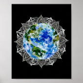 Planet Earth Mandala Poster (Vorne)