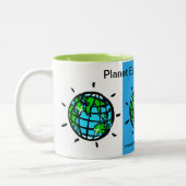 Planet EARTH - Meine Zuhause - Zweifarbige Tasse (Links)