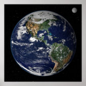 Planet Earth Moon Poster (Vorne)