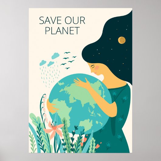 Planet Earth Mother Poster (Vorne)