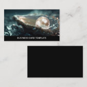 Planet Earth Oyster Pearl Visitenkarte (Vorne/Hinten)