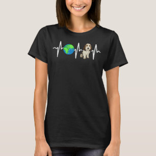 Planet Earth Petit Basset Griffon Vendeen Heartbea T-Shirt