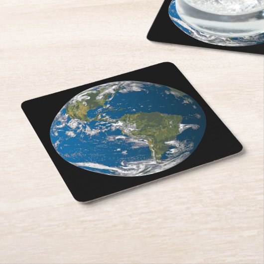 Planet EARTH Rechteckiger Pappuntersetzer (angewinkelt)