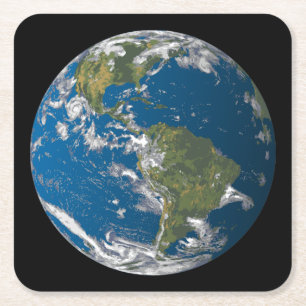 Planet EARTH Rechteckiger Pappuntersetzer