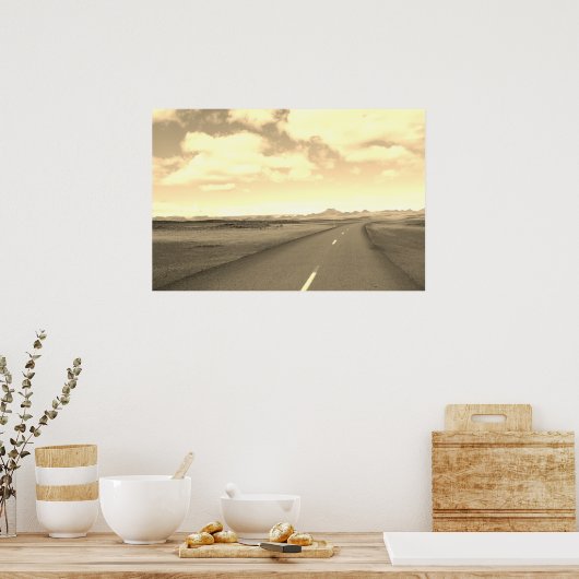 Planet Earth Road Poster (Küche)