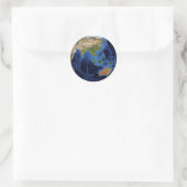 Planet Earth Runder Aufkleber (Tasche)