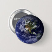 Planet Earth Space Foto Button (Vorne & Hinten)