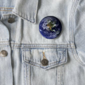 Planet Earth Space Foto Button (Beispiel)
