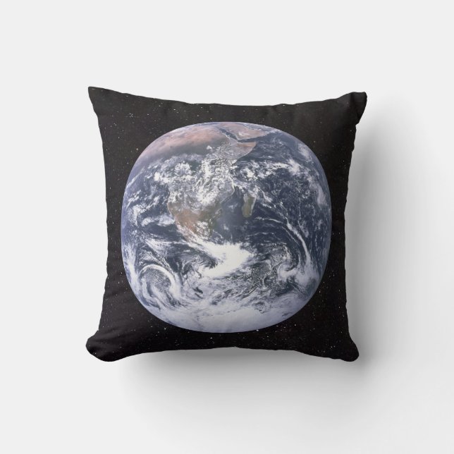 Planet Earth Starry Sky Kissen (Vorderseite)