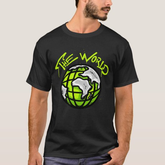 Planet Earth streetwear T-Shirt (Vorderseite)