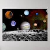 Planet eines Sonnensystems Poster (Vorne)