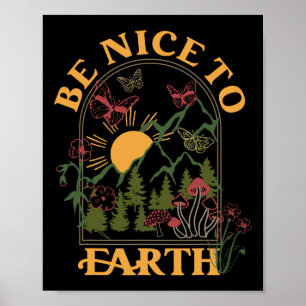 Planet Enviro Gerettet Tag der ästhetischen Erde Poster