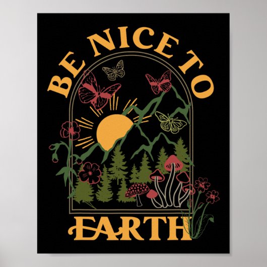 Planet Enviro Gerettet Tag der ästhetischen Erde Poster (Vorne)