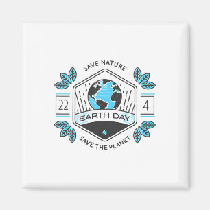 Planet Environmenta des Earth Day Magnet