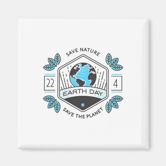 Planet Environmenta des Earth Day Magnet (Vorne)