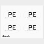 Planet Erde - Alle Länder vereinen sich in Frieden Ovaler Aufkleber (Blatt)