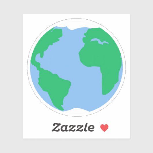 Planet Erde Aufkleber (Blatt)