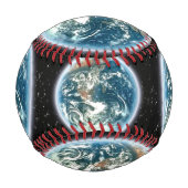 Planet Erde aus dem Astro-Game-Ball im Weltraum Baseball (Vorderseite)