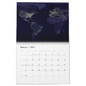 Planet Erde aus dem Universum Kalender (Feb 2027)