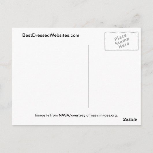 Planet Erde aus dem Weltraum Postkarte (Rückseite)