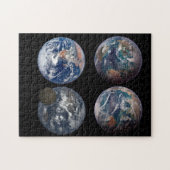 Planet Erde aus verschiedenen Ansichten der NASA-B Puzzle (Horizontal)
