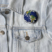 Planet Erde Brosche Button (Beispiel)