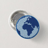 Planet Erde Button (Vorne & Hinten)