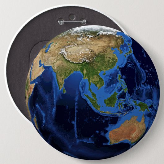 Planet Erde Button (Vorne & Hinten)