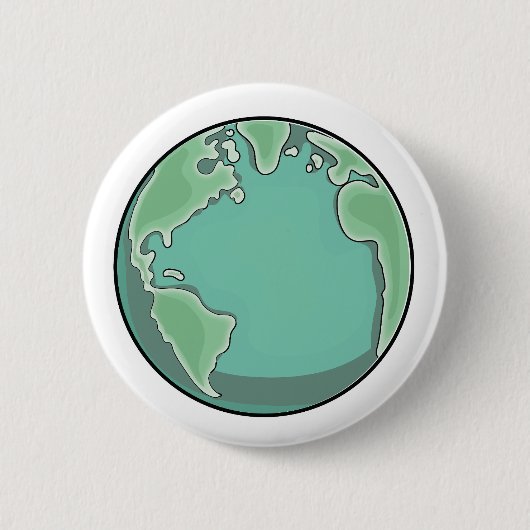 Planet Erde Button (Vorderseite)