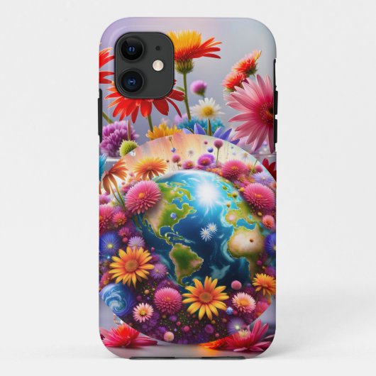Planet Erde Case-Mate iPhone Hülle (Rückseite)