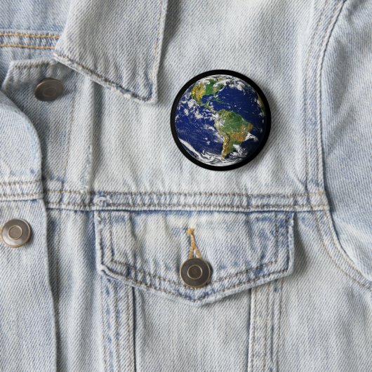 Planet Erde - Der Blaue Marmor (Amerika) Button (Beispiel)