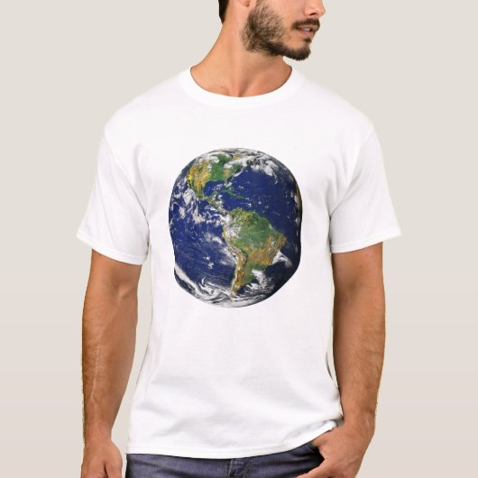 Planet Erde - Der blaue Marmor (die Amerikas) T-Sh T-Shirt (Vorderseite)