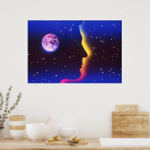 Planet Erde drucken Poster (Küche)