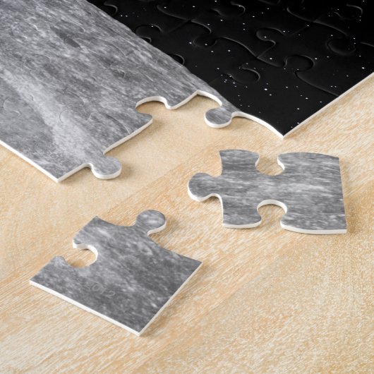 Planet Erde erhebt sich über den Mond Puzzle (Seite)