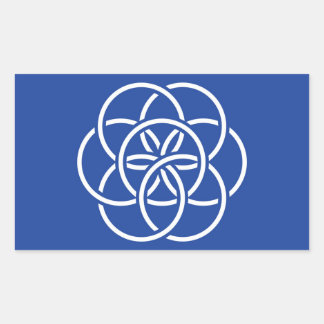 Planet-Erde-Flagge - Aufkleber
