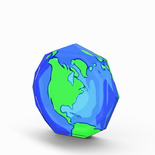 Planet Erde Fotoblock (Rechts)