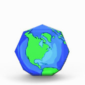 Planet Erde Fotoblock (Vorderseite)