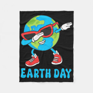Planet Erde Geburtstag Dab Groovy Dabbing Boys Fleecedecke