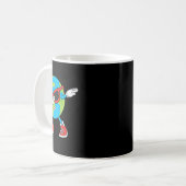 Planet Erde Geburtstag Dab Groovy Dabbing Boys Kaffeetasse (Vorderseite Links)