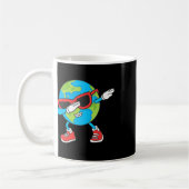 Planet Erde Geburtstag Dab Groovy Dabbing Boys Kaffeetasse (Links)