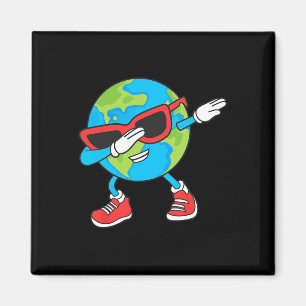 Planet Erde Geburtstag Dab Groovy Dabbing Boys Magnet