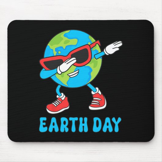 Planet Erde Geburtstag Dab Groovy Dabbing Boys Mousepad (Vorne)