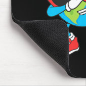 Planet Erde Geburtstag Dab Groovy Dabbing Boys Mousepad (Ecke)