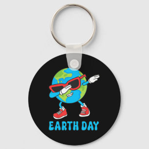 Planet Erde Geburtstag Dab Groovy Dabbing Boys Schlüsselanhänger