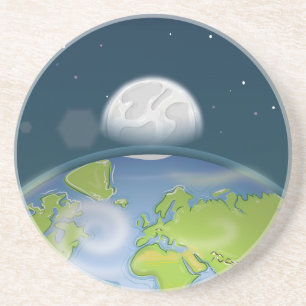 Planet Erde Getränkeuntersetzer