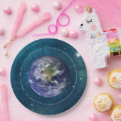 Planet Erde im Weltraum Christlich John 3:16 - Jes Pappteller (Party)