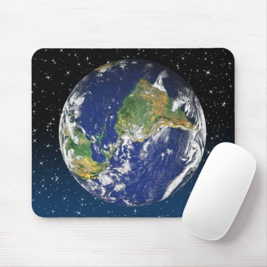 Planet Erde im Weltraum Mousepad (Mit Mouse)