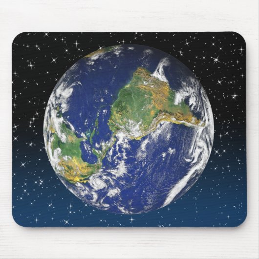 Planet Erde im Weltraum Mousepad (Vorne)